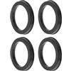 INFINAUTO Anelli Centrici del Mozzo Neri 4 Pz per Auto in Policarbonato | Diametro Esterno 84.1mm, Diametro Interno 64.1mm, Spessore 10mm. Riduce Vibrazioni E Usura. Installazione Diretta.