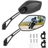 DREAMIZER Specchietti Retrovisori per Moto Universali, Specchietti Moto Manubrio con Viti M8 M10 e con Staffa 22mm,Compatibili con Yamaha Honda Aprilia MT01 MT07 MT08 MT09 CBF1000 GSX1400