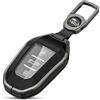 XMSCN Custodia per chiave elettronica in lega di zinco per Peugeot 301 308 408 508 2008 3085 3008 4008 5008 307 206 C4L/DS6/C6/DS5 con portachiavi a 3 pulsanti (nero)