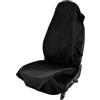 VBGURR Coprisedile Universale Auto Anteriore Cotone,Coprisedile Auto Guidatore Antisudore,Impermeabile,Lavabile,Facile Da Pulire Copertura Sedili per auto, camion, SUV (Nero)