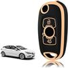 TOOMUME Cover Chiave TPU, Custodia Chiave 3 Tasti Adatto per Opel Vauxhall Astra K Corsa E Mokka X Buick Verano Encore Envision Regal Lacrosse, Copri Chiavi Guscio Chiave Auto Telecomando