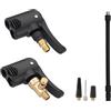 HUANR Confezione da 2 Adattatore Valvola Bici Francese, 2 in 1 Valvola per Automobile, Adattatore per Valvola Auto Portatile, per Moto, Auto, Bicicletta