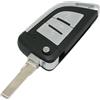 BROVACS Cover per chiave modificata compatibile con Volkswagen Golf 7 MK7 GTI Skoda Octavia 3 pulsanti Ingresso senza chiave Flip Cover chiave Fob HU66 Blade SS8201E