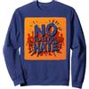 Generic Arancione Anti Bullismo No Place for Hate Statement Felpa, Unisex per Adulti, Navy, XXL