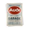 Nostalgic-Art Cartolina in latta retrò, 10 x 14 cm, Audi - Garage - Idee regalo per amanti Audi, Official License Product (OLP), in metallo, targhetta come biglietto d'auguri