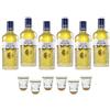 CAPRI LIMONCELLO 1 LITRO 6 BOTTIGLIE CON 6 BICCHIERI