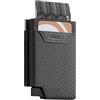 VULKIT Portafoglio Uomo Piccolo Porta Carte di Credito Uomo Porta Tessere Schermato RFID Bifold Porta Soldi, Grigio