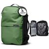 Airback Zaino Sottovuoto Viaggio - 22-48L, Zaino con Sottovuoto, Bagaglio a Mano per Cabina, Zaino Viaggio Leggero, Espandibile, Comodo e Resistente All'acqua, Verde