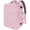 Taygeer Zaino per Ryanair 40x20x25, Zaino da Viaggio Aereo Bagaglio a Mano Piccolo 20L per Ryanair, Borse da Cabina Uomo Donna Impermeabile Zaini Porta PC 14 Pollici per Scuola Lavoro, Rosa Loto