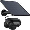 Reolink 4K Telecamera Wi-Fi Esterno a Batteria, F1.0 Doppia Lente, Visione a 180°, Videocamera Sorveglianza Esterno Senza Fili, Visione Notturna a Color, Wi-Fi 6, Argus 4 Pro con Pannello Solare Nero