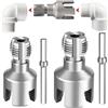 Wonuante Filettatrice per Tubi in PVC, 1/2 3/4, per Filettature Interne ed Esterne