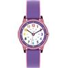 Cander Berlin MNA 0130 A - Orologio da polso per bambini, in velcro, impermeabile, 3 ATM, analogico, rosa, viola