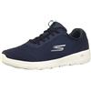 Skechers Womens Go Walk Joy - Ecstatic Sneaker, Navy, 6.5 Wide US