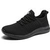 SK·TRIP Scarpe da Passeggio da Donna, Leggere, Traspiranti, con Tomaia in Rete Intrecciata, Casual, da Jogging, da Tennis, Allenamento, Antiscivolo, da Palestra, da Donna, Colore Nero, Taglia 40,