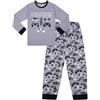thepyjamafactory Pigiama lungo in cotone grigio con controller di gioco per ragazzi I Had To Pause My Game to Be Here, Grigio, 9-10 Anni