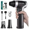 VANTRUE POWER T800 Elettrico Rimuovi Polvere Aria Compressa Senza Fili, Soffiatore Aria Compressa,Regolazione a 3 Velocità per Tastiera, Auto, Esterno