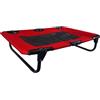 Generico Brandina per Cani - Lettino Animali Domestici Taglia Media - Pieghevole Salvaspazio per Interno ed Esterno - Lettino per Cani Rialzato Oxford Traspirante Microforato- 76x52 x 18 cm Rosso
