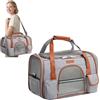 PETCUTE Trasportino per Cani e Gatti Con Materasso Morbido, Borsa per Animali Domestici Riflettente, Tracolla Regolabile, Portabile per Viaggio