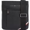 Tommy Hilfiger Borsa a Tracolla Uomo Central Crossover Media, Multicolore (Black), Onesize