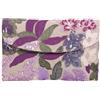 SHOFUL Donne ricamo floreale paillettes sera pochette borsa madreperla fiore borsa borsa a tracolla festa matrimonio borsa (viola)