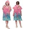 Proumhang Poncho da Surf/Bagno/Piscina/Spiaggia per Bambini,Asciugamano con Cappuccio in Microfibra,Accappatoio da Spiaggia,Asciugamani Poncho con Cappuccio per Ragazzi e Ragazze Modalità 4 75x60cm