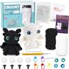 puiaxod 2 Pezzi Uncinetto Set, Kit Uncinetto Principianti, Crochet Kit con Animali Carino, Amigurumi Kit, con Istruzioni Video Passo Passo per Adulti e Bambini, Ideale Come Regalo