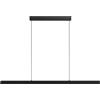 Zihoi Lampadari Moderni Led, 3000K/4500K/6500K 10%-100% Temperatura Colore Lineare Lampadari Cucina, Dimmabile Con Telecomando Lampadario Per Cucina, Soggiorno, Camera Da Pranzo, Camera Da Letto Nero 150CM