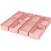 DIMJ 8 Pezzi Organizer Cassetti Armadio- Organizer per Cassetti Organizzatore Armadio Scatola Pieghevole Salvaspazio per Biancheria Intima, Mutande, Calzini, Cravatte (Rosa)