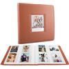 MUZIRI KINOKOO Album Fotografico da 288 Tasche per Fotocamera Instax Wide EVO/400/300/210/LINK WIDE,Album Libro Ricordo in Pelle PU da 4.25 x 3.4 Pollici per Fotocamera Istantanea Serie Wide-Marrone