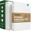 SLEEPZEN Coprimaterasso 200x200 cm in Cotone Biologico - Certificato Oeko-TEX®, 100% cotone naturale in pile sano e silenzioso - non impermeabile - Made in EU - Angoli Elastici