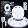 LUXONIC 24V COB Striscia LED 10M, 8MM 6000K bianco freddo continuo Strisce