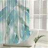 Feagar Tenda da doccia 200 x 240 cm, motivo acquerello blu, impermeabile, antimuffa, ad asciugatura rapida, lavabile, in poliestere, per tenda da doccia, vasca da bagno e doccia, con 12 anelli