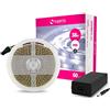 Superia Milano Superia KIT Striscia LED 5 Metri e alimentatore SMD2835 24V/38W Flessibile Protezione IP20 per uso Interno Colorazione Luce Fredda Alta Luminosità da 300 diodi led 60 led/Metro KACSTR40F 1 Pezzo