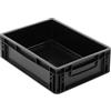 BOXIO SOLO UP: scatola portaoggetti - Eurobox 40x30 x 12 cm - cassetta di trasporto perfetta in plastica per campeggio, barca o giardino - impilabile con altri contenitori europei e scatole impilabili