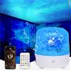 YunLone Proiettore di onde oceaniche, proiettore di luci galattiche, 16 colori, 30 modalità di illuminazione con altoparlante Bluetooth, proiettore di luci da soffitto per camera da letto/festa/sala giochi