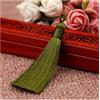 SHTGOI 10 pezzi, 8 cm, nappe fatte a mano, ciondolo con frange con cordoncino in seta di ghiaccio, passanti per segnalibri, nappe per gioielli, souvenir, abbigliamento fai da te, accessori per