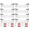 PATIKIL 55mm (2,17) Kit Staffa Montaggio Universale per Lampada, 8 Set Piastra per Plafoniera con Barra Trasversale con Vite Lampadario a Sospensione per Lampada Soffitto