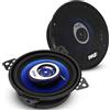 Pyle Casse Auto Altoparlante 10 Centimetri, Coppia, Cone Blu 2 Vie 180 Watt Picco, Guarnizione in Gomma Butilica, Risposta in Frequenza 110-20kHz