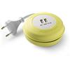 Famatel Roller | Arrotolabile con 2 USB | 2 metri | con materiale in silicone | con elevata flessibilità e resistenza | giallo, verde, 9 x 9 x 4 cm