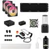 CORSAIR iCUE LINK XH505i RX 360 RGB Kit Di Raffreddamento Personalizzato - Blocco Dell'acqua XC7 ELITE, Serbatoio Della Pompa XD6 ELITE, 3 RX120 RGB, Radiatore XR5 da 360mm, Hub Di Sistema - Nero