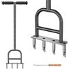 Lifeswell Aeratore per Prato in Acciaio Inox Manuale - Picchio per Prato con Impugnatura in Gomma Attrezzi da Giardino scarificatore per Pavimenti compressi Cura del Prato