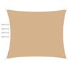 HUAXIQUE Tenda da Sole per Esterno Rettangolari Impermeabile Anti UV 2x2.5m Beige | Vele Parasole da Esterno Rettangolari Vela Ombreggiante da Giardino Triangolare Tenda da Sole Esterno Impermeabile Anti UV