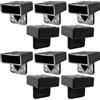 cyclingcolors 10x Ferma Doghe Singola in Plastica Cappuccio Innesto Supporti 36 x 8 mm Letto Boccola Doga Rete Balancella Nero