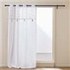 Douceur d'Intérieur, Tenda con occhielli (140 x 240 cm) Duchesse, cotone/poliestere con top