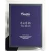 Hampton Frames Cornice portafoto in vetro specchiato, finitura a specchio, 15 x 20 cm, GTM24068, colore nero