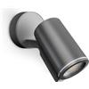 Steinel Faretto a LED Spot ONE SC, colore: antracite, con sensore di movimento a 90°, utilizzabile tramite app (lingua italiana non garantita), collegabile alla rete, incl. lampadina LED GU10, 7,9 W