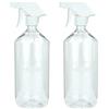 mikken 2 flaconi spray 1000 ml plastica PET per detergenti, piante, capelli, ecc