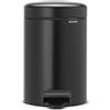 Brabantia 113321 Pattumiera con Pedale, Nero Opaco, 3 L