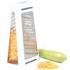 Wintem- Grattugia Multiuso in Acciaio Inox con Doppia Lama e Contenitore Rimovibile, Grattugia Manuale Ideale per Formaggio, Verdure e Cioccolato