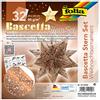 Folia 410/1515 - Set bricolage Bascetta Stella Ornamento Natale, Rame/bianco., 30 cm